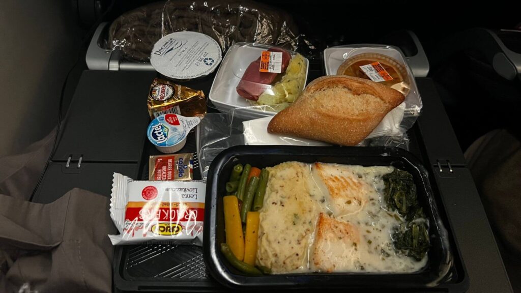 Les repas d'un vol long-courrier avec Singapour Airlines